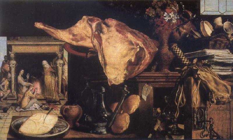 Pieter Aertsen Vanitas still-life in the background Christ in the House of Mary and Martha china oil painting image